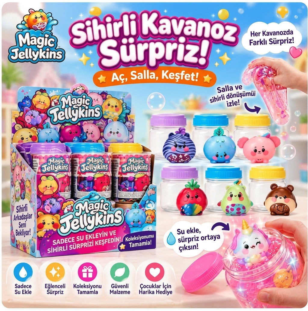 Sihirli Kavanoz , Su Eklenen Çalkalanan Kavanoz Sürpriz Peluş