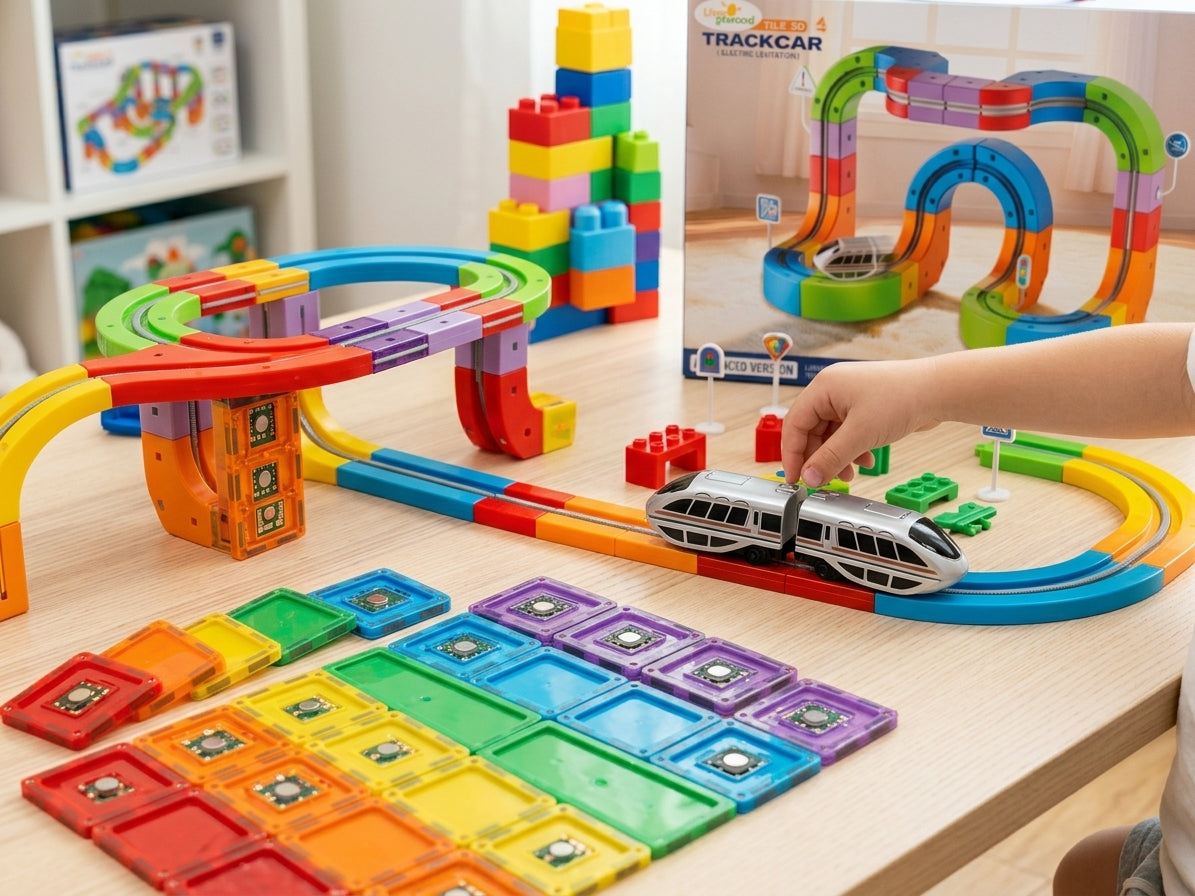 Manyetik Tren Seti Pilli 83 Parça