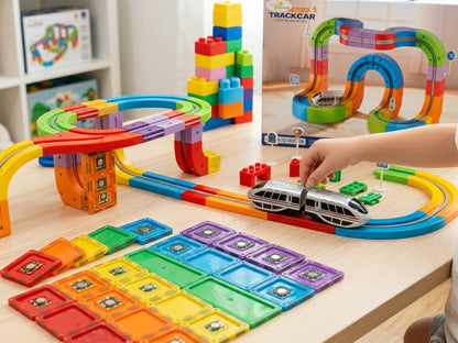 Manyetik Tren Seti Pilli 83 Parça